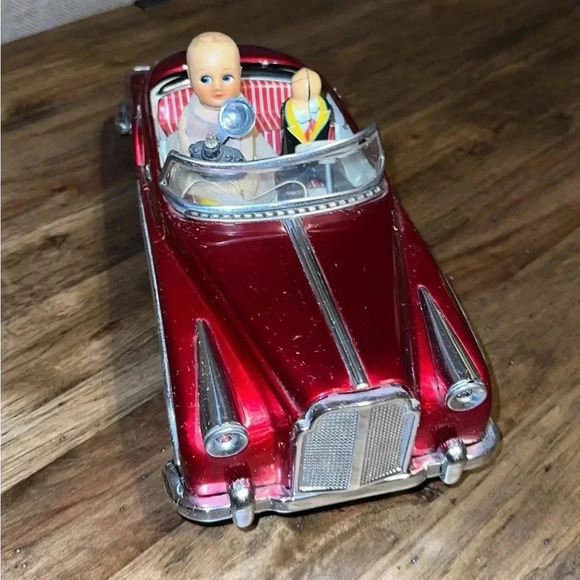 SALE 1960 VTG Photoing Car Tin Rolls Royce Convertible RARE collectible - Picture 3 of 5